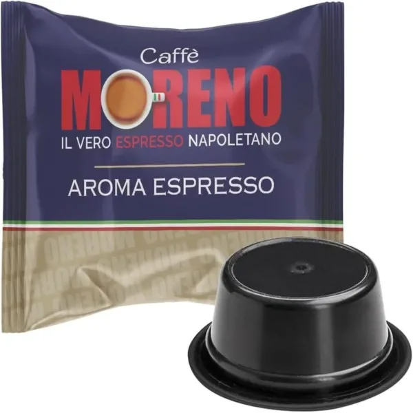 14883 CAFFE MORENO | COMPATIBILE CON A MODO MIO | 100 CAPSULE | MISCELA AROMA ESPRESSO | - immagine 1