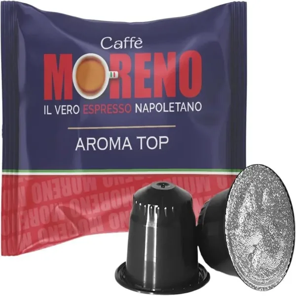 14888 CAFFE MORENO | COMPATIBILE CON NESPRESSO | 100 CAPSULE | MISCELA AROMA TOP | - immagine 1