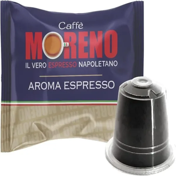 CAFFE MORENO | COMPATIBILE CON A MODO MIO | 100 CAPSULE | MISCELA AROMA ESPRESSO | - immagine 1