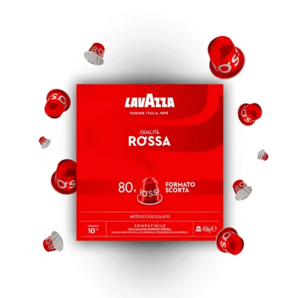 14908 CAFFE LAVAZZA | COMPATIBILE CON NESPRESSO | 80 CAPSULE | MISCELA QUALITA ROSSA | - immagine 1