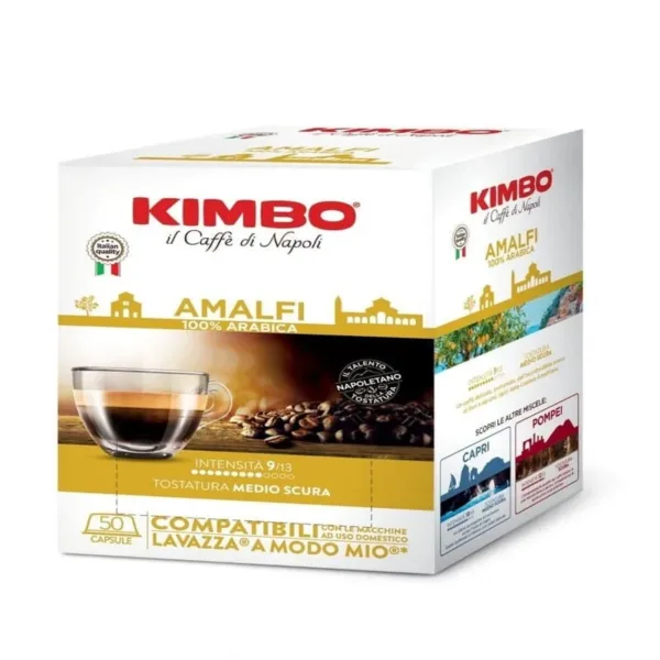 14917 CAFFE KIMBO | COMPATIBILE A MODO MIO | 50 CAPSULE | MISCELA AMALFI | - immagine 1