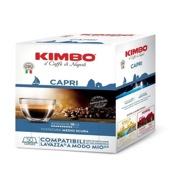 14918 CAFFE KIMBO | COMPATIBILI CON A MODO MIO | 50 CAPSULE | MISCELA CAPRI | - immagine 1