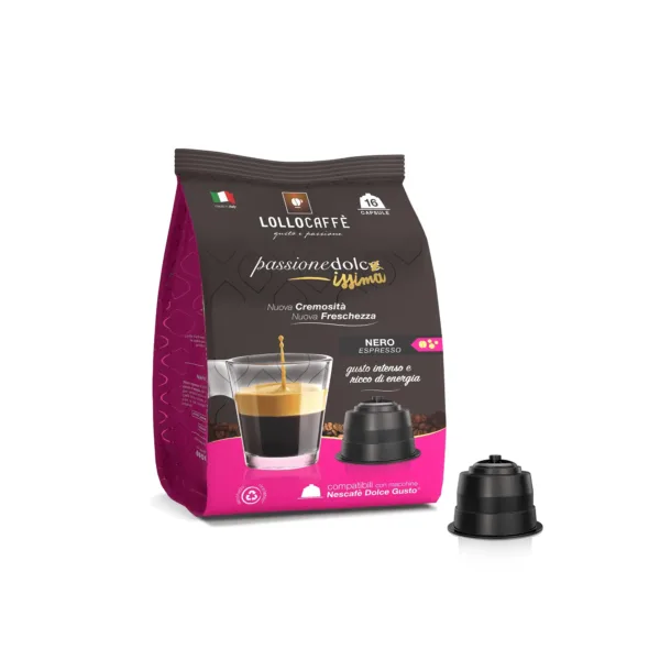 CAFFE LOLLO | 96 CAPSULE | COMPATIBILI CON DOLCE GUSTO | MISCELA NERA | - immagine 1