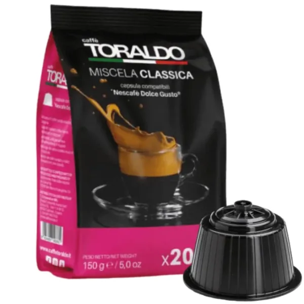 14997 CAFFÈ TORALDO | COMPATIBILI CON DOLCE GUSTO | 100 CAPSULE | MISCELA CLASSICA | - immagine 1
