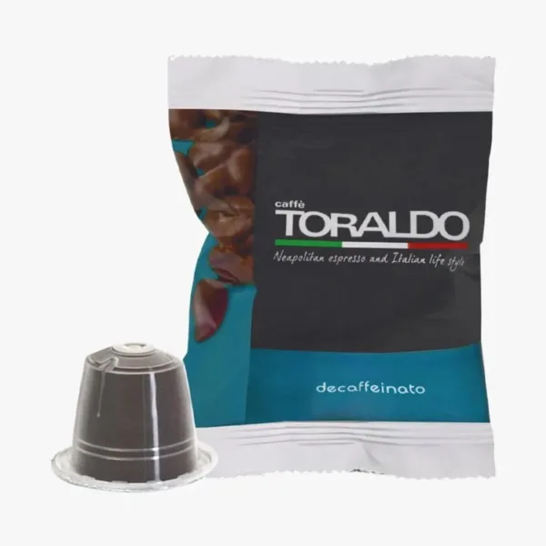 15004 CAFFE TORALDO | COMPATIBILI CON NESPRESSO | 100 CAPSULE | MISCELA DECAFFEINATA - immagine 1