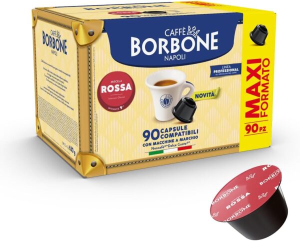 CAFFE BORBONE | DOLCE GUSTO | 90 CAPSULE | MISCELA ROSSA | - immagine 1