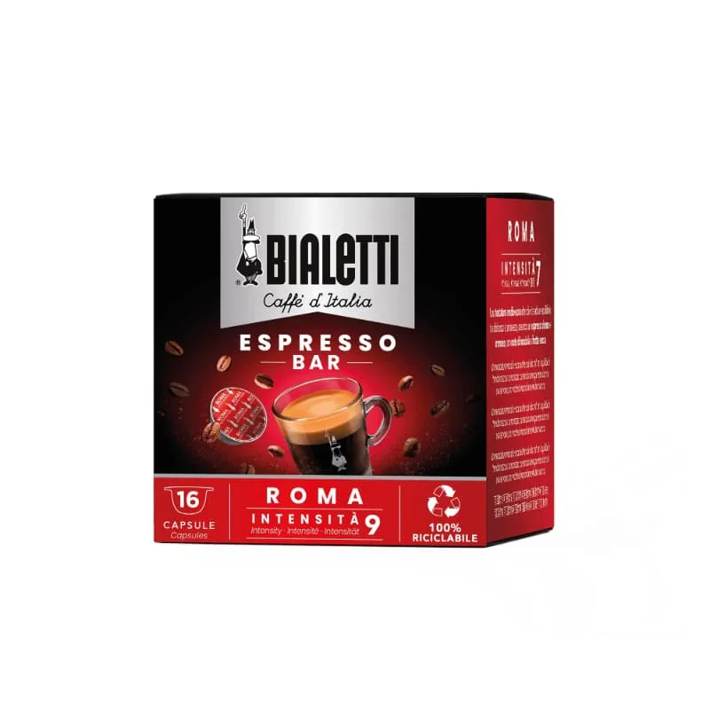 CAFFE BIALETTI | 16 CAPSULE MISCELA ROMA | 1 BOX DA 16 CAPSULE | - immagine 1