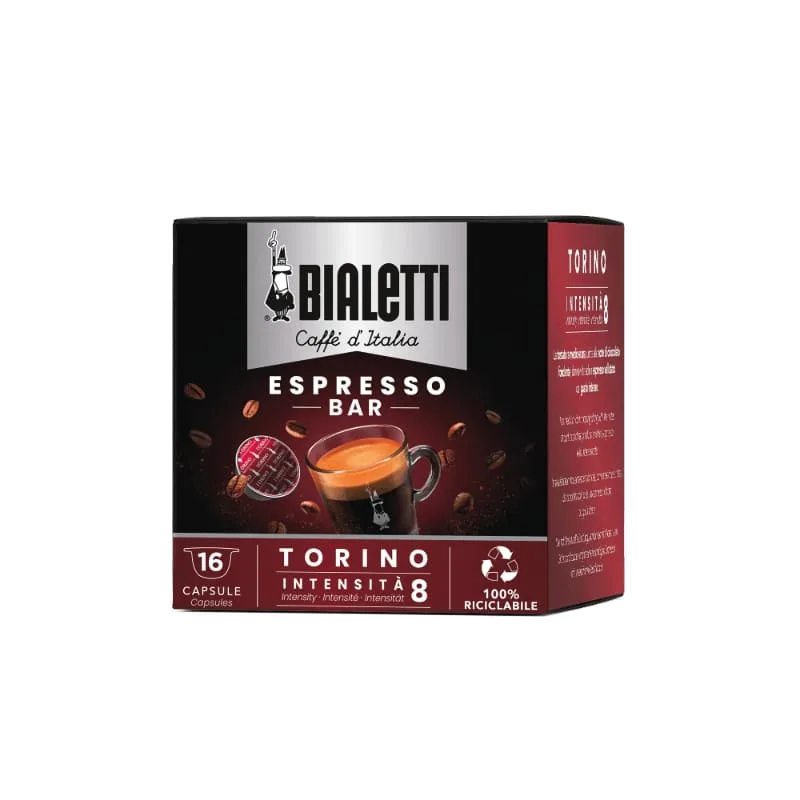 CAFFE BIALETTI | 16 CAPSULE MISCELA TORINO | 1 BOX DA 16 CAPSULE | - immagine 1