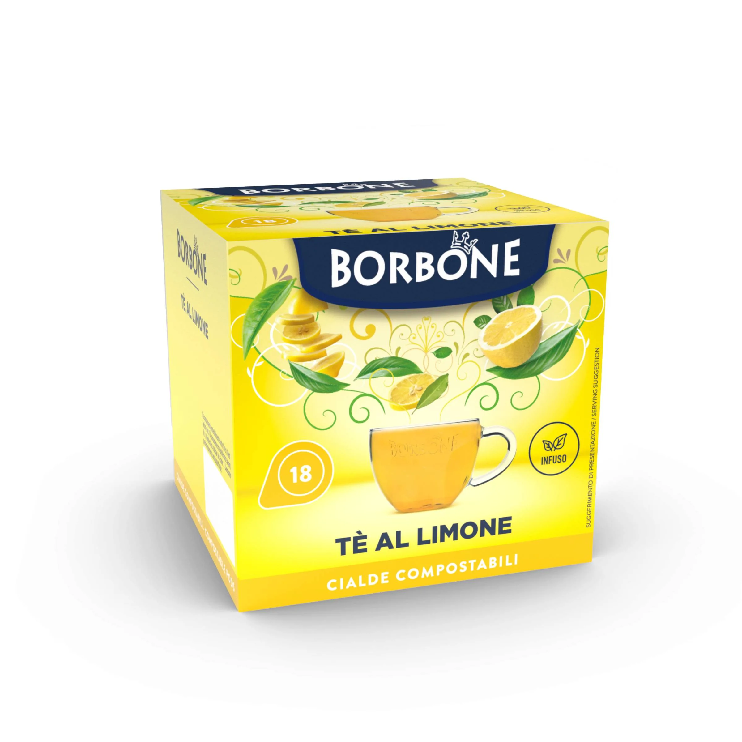 CAFFE BORBONE | 72 CIALDE TE AL LIMONE | 4 BOX DA 18 CIALDE - immagine 1